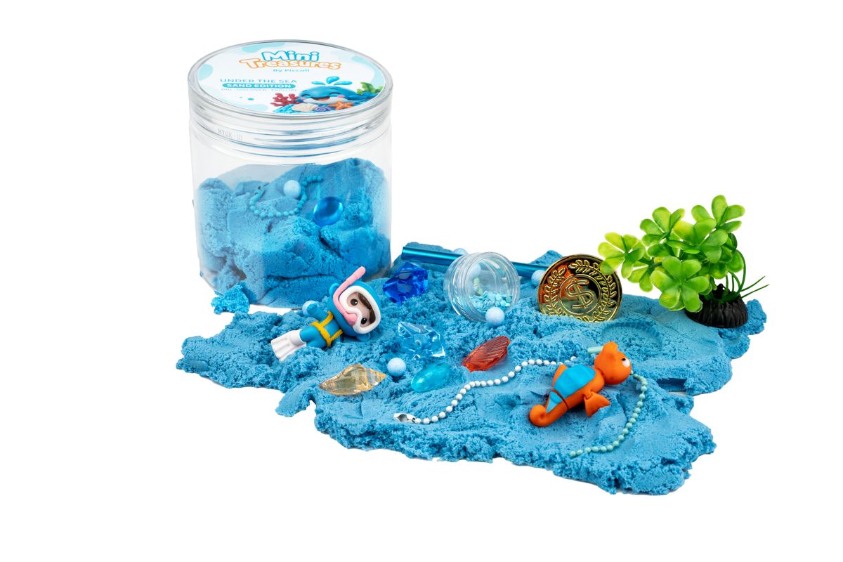 Under the Sea sand poured out beside its tub